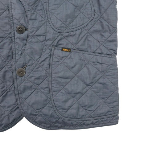 RRL Ralph Lauren Quilted Vest Gilet Jacket Blue Men's Medium