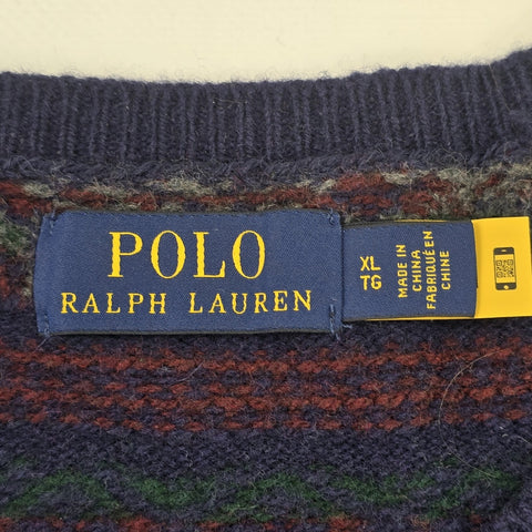 Polo Ralph Lauren Fair Isle Pattern Knitted Jumper Men's XL