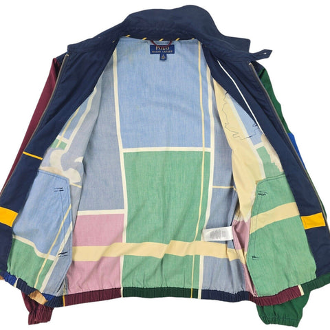Polo Ralph Lauren Rugby Graphic Colourblock Harirngton Jacket Men's Medium