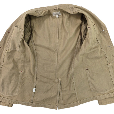 RRL Ralph Lauren Distressed Workwear Chore Jacket Brown Men's Size 38