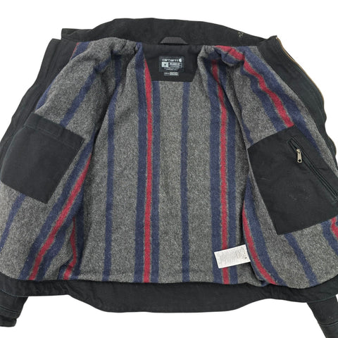 Carhartt Detroit Workwear Blanket Lined Jacket Black Men's Medium