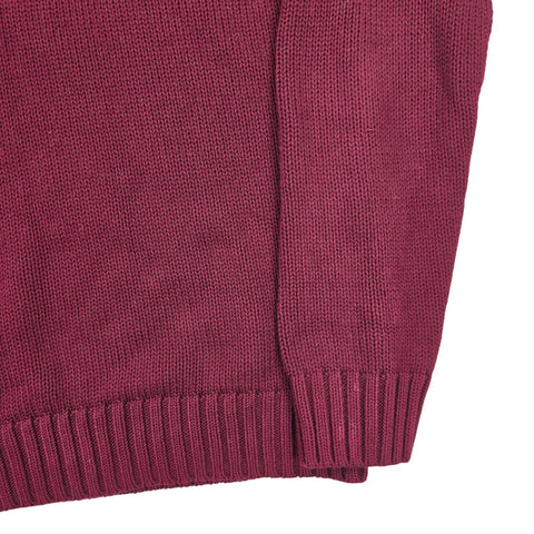 Polo Ralph Lauren Spellout Knitted Jumper Purple Men's Medium