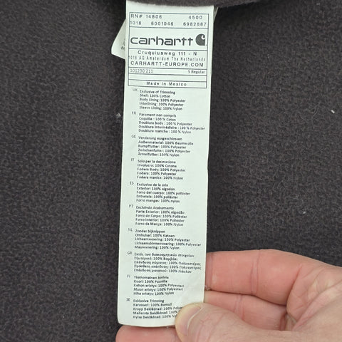 Carhartt Berwick Y2K Workwear Fleece Lined Jacket Brown Men's Small