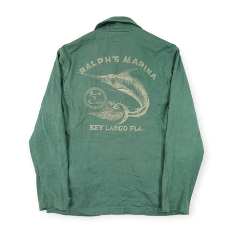 Polo Ralph Lauren Marina Spellout Chore Blazer Jacket Green Men's Large