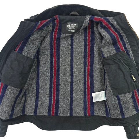 Carhartt Detroit Workwear Blanket Lined Jacket Black Men's Small