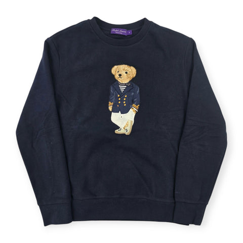 Ralph Lauren Purple Label Bear Sweatshirt Blue Men's Small