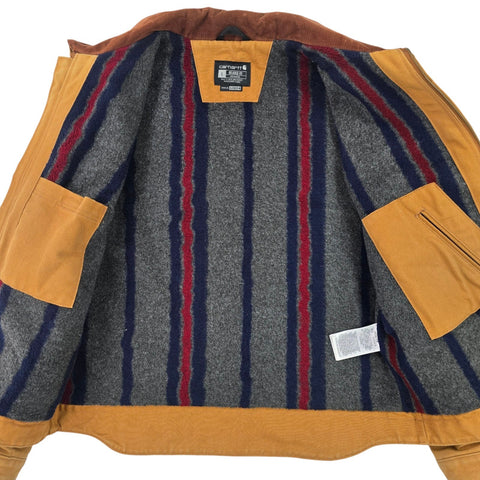 Carhartt Detroit Workwear Blanket Lined Jacket Brown Men's Large