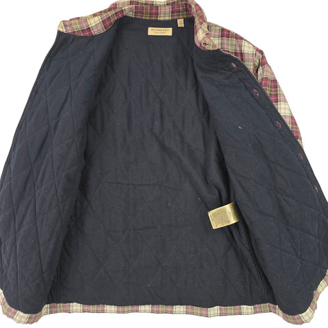 Burberry London Padded Checkered Shirt Jacket Men's Large