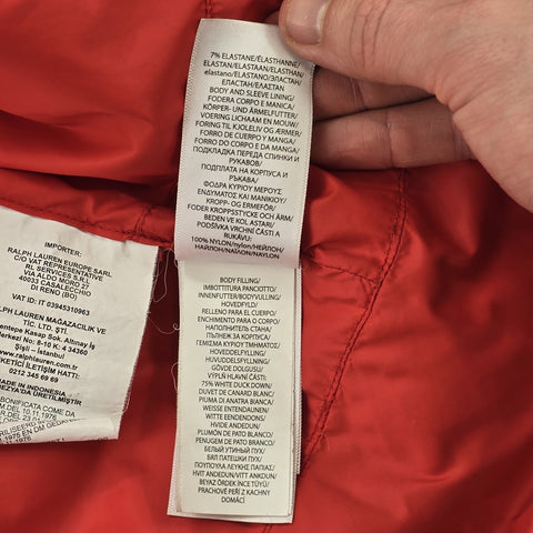 Polo Ralph Lauren Big Pony Tyrol Down Puffer Jacket Black Men's Small