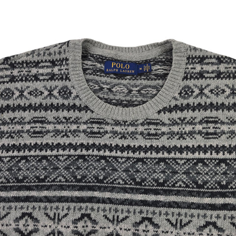 Polo Ralph Lauren Fair Isle Pattern Knitted Jumper Men's Medium