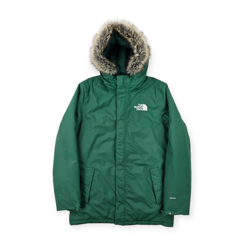 The North Face Zanneck Dryvent Puffer Parka Jacket Green Men's Medium