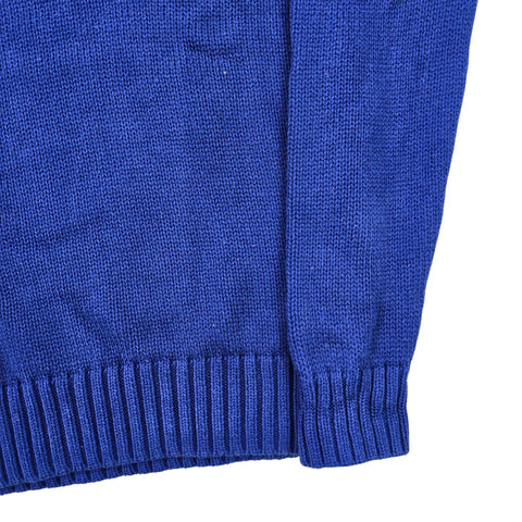 Polo Ralph Lauren Spellout Knitted Jumper Blue Men's Small