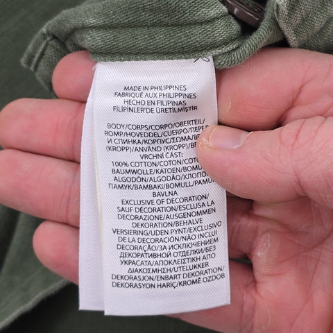 Polo Ralph Lauren Military Army Patches Field Jacket Green Men's Small