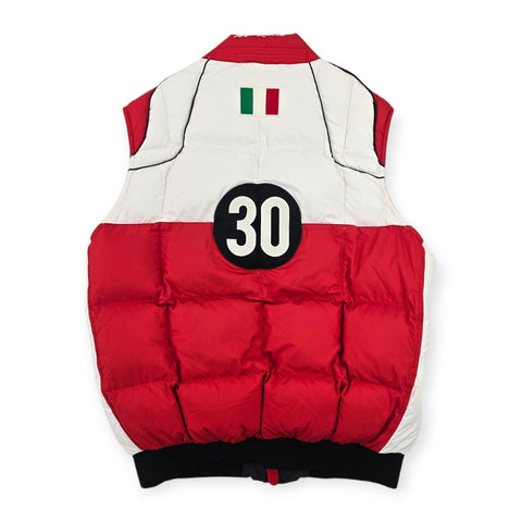 Polo Ralph Lauren Italia Racing Spellout 2011 Down Puffer Gilet Jacket Mens XL