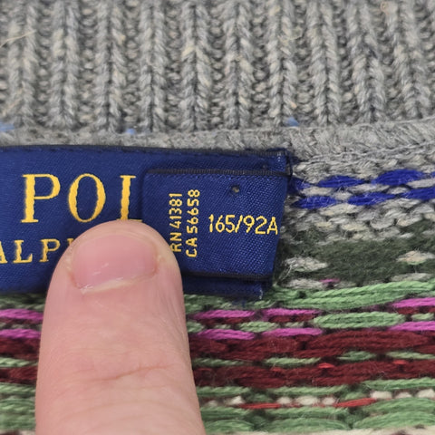 Polo Ralph Lauren Fair Isle Pattern Knitted Vest Women's Medium