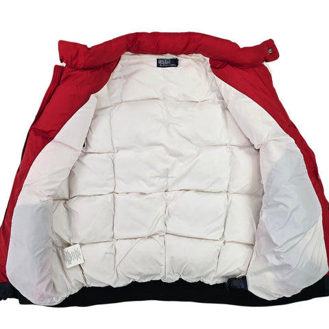 Polo Ralph Lauren Italia Racing Spellout 2011 Down Puffer Gilet Jacket Mens XL