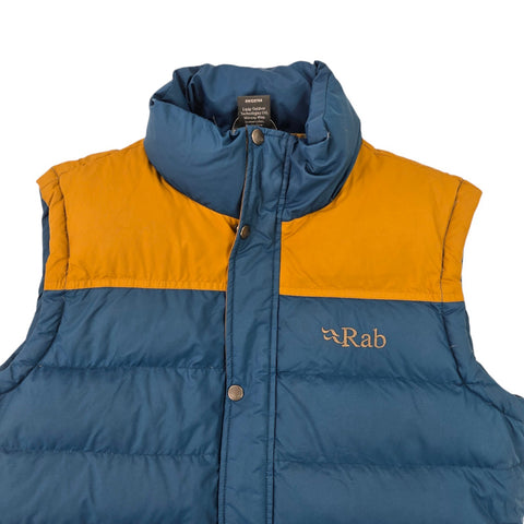 Rab Sanctuary Vest Down Puffer Gilet Jacket Blue Men's Small