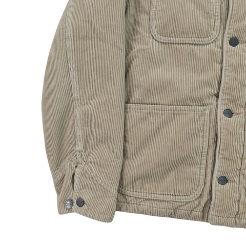 Carhartt WIP Michigan Quilt Lined Corduroy Chore Jacket Brown Men's Small