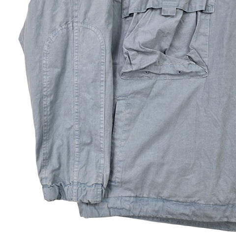 Carhartt WIP Berm Dyed Utility 1/2 Zip Anorak Jacket Blue Men's Medium