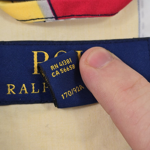 Polo Ralph Lauren Bayport Sailing Flags Graphic Harrington Jacket Men's Small