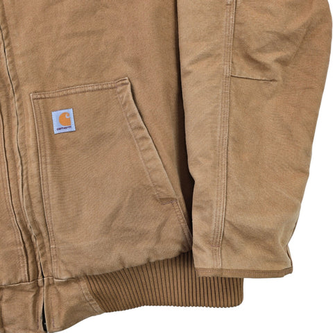Carhartt Active Workwear Quilt Lined Jacket Brown Men's XL