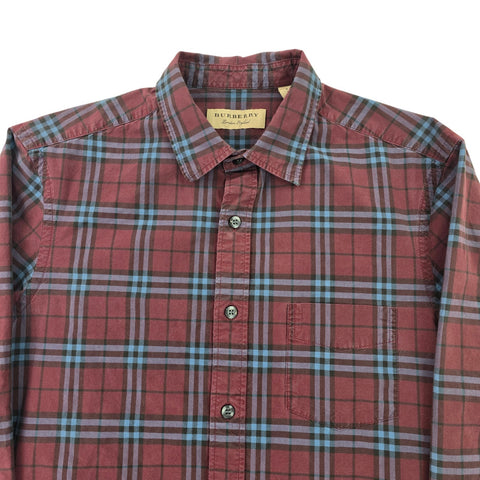 Burberry London Nova Check Long Sleeve Shirt Men's Small