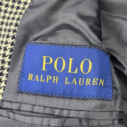 Polo Ralph Lauren Houndstooth Single Breasted Blazer Suit Jacket Men's Size 42R