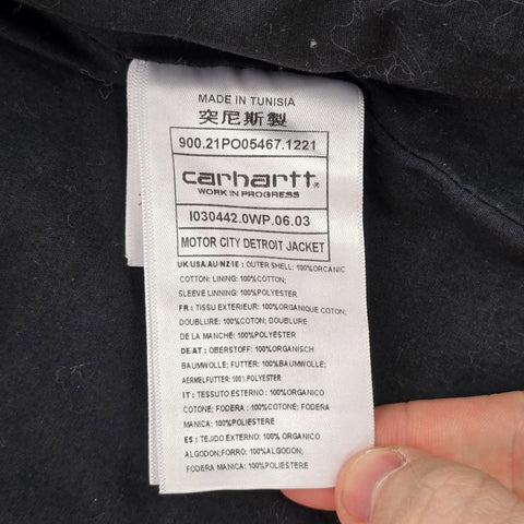 Carhartt WIP Detroit Motor City Graphic Bomber Jacket Brown Men's XL