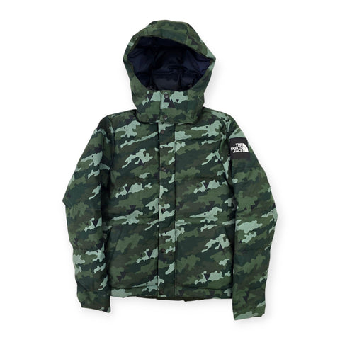 The North Face Box Canyon 550 Camouflage Down Puffer Jacket Men's Small