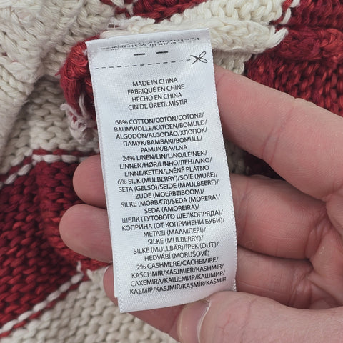 Polo Ralph Lauren USA Flag Shawl Knitted Cardigan Men's Medium