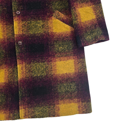 Percival Limited Edition Check Wool Trench Coat Men's XL