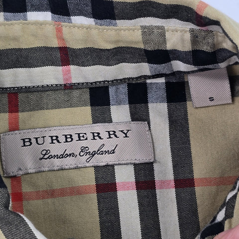 Burberry London Nova Check Long Sleeve Shirt Men's Small