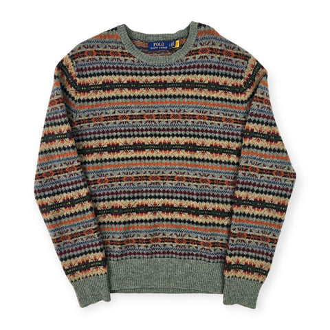 Polo Ralph Lauren Fair Isle Pattern Knitted Jumper Men's Small