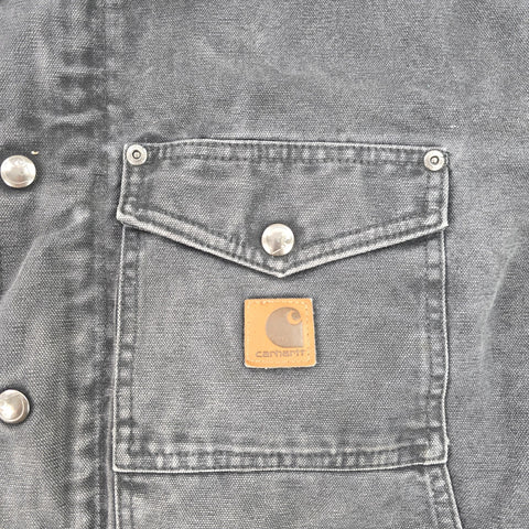 Carhartt Berwick Y2K Workwear Fleece Lined Jacket Grey Men's XL