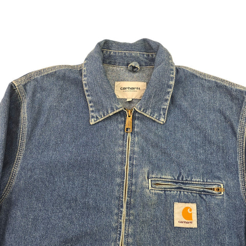 Carhartt WIP Detroit Denim Bomber Jacket Blue Men's Medium