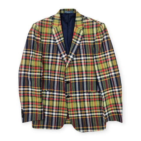 Polo Ralph Lauren Blazer Bradford Sportscoat Madras Blazer Jacket Men's 42S