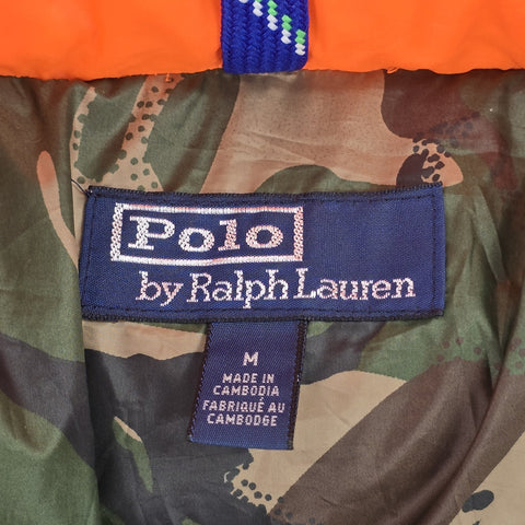 Polo Ralph Lauren 750 Sherpa Sportsmen Down Puffer Jacket Orange Men's Medium