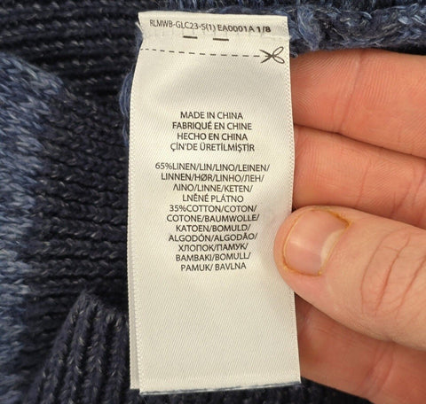 Polo Ralph Lauren Fair Isle Pattern Knitted Jumper Blue Men's Small