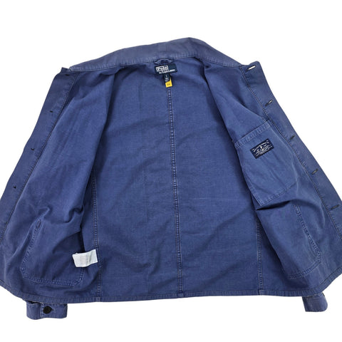 Polo Ralph Lauren Distressed Naval Chore Utility Jacket Blue Men's Small