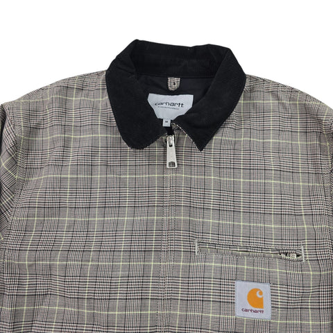 Carhartt WIP Detroit Checkered Jacket Grey Men's Medium