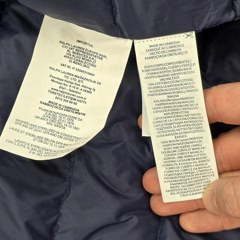 Polo Ralph Lauren Down Puffer Jacket Blue Men's Large