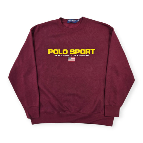 Polo Sport Ralph Lauren Spellout Sweatshirt Purple Men's XL