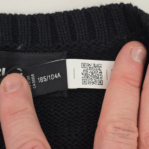 RLX Ralph Lauren Golf Bear Knitted Jumper Black Men's XL