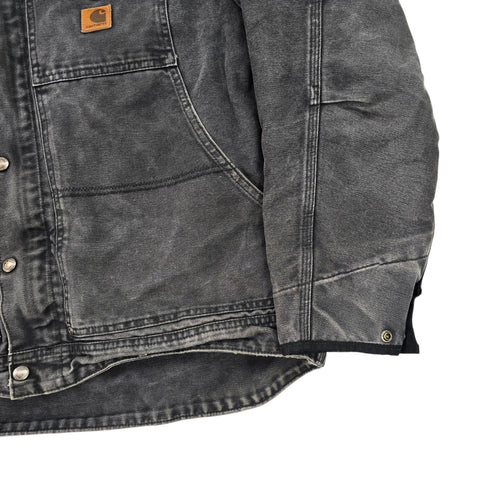 Carhartt Berwick Y2K Workwear Fleece Lined Jacket Grey Men's XL