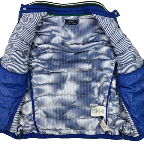 Polo Golf Ralph Lauren Down Puffer Gilet Jacket Blue Men's Medium