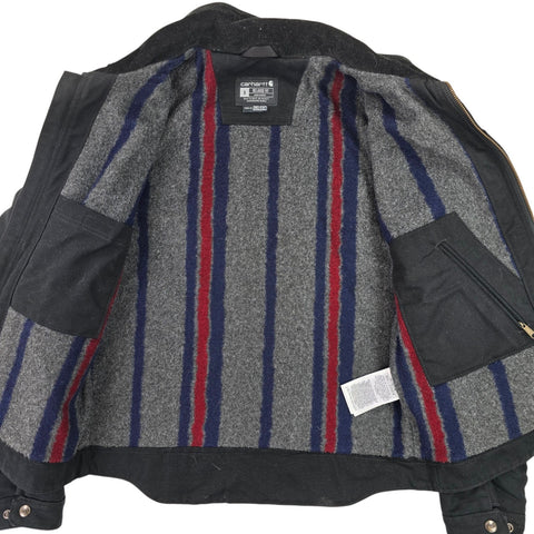 Carhartt Detroit Workwear Blanket Lined Jacket Black Men's Small