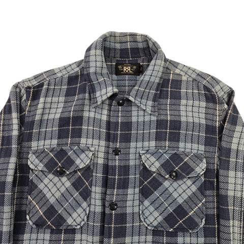 RRL Ralph Lauren Plaid Work Utility Checkered Jacket Men's Large