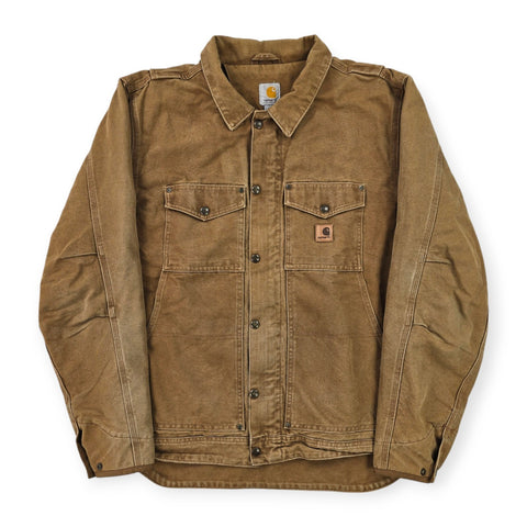 Carhartt Berwick Y2K Workwear Fleece Lined Jacket Brown Men's Large