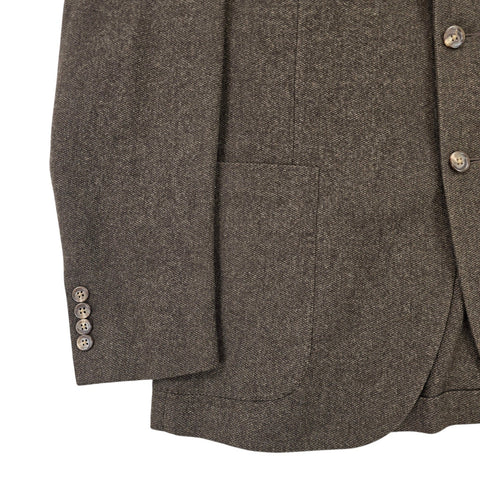 Polo Ralph Lauren Wool Herringbone Single Breasted Blazer Brown Men's Size 44R