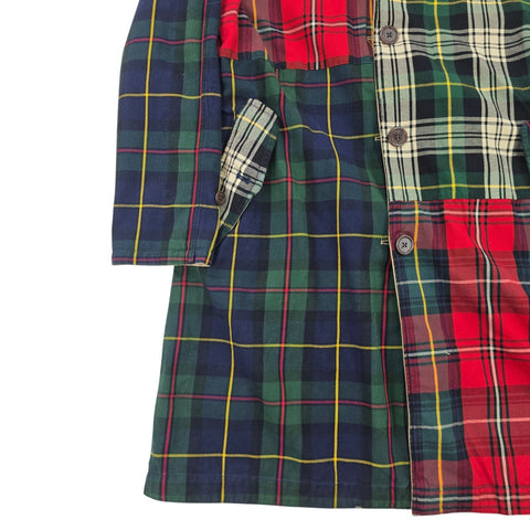 Polo Ralph Lauren Balmacaan Reversible Patchwork Trench Coat Men's Medium